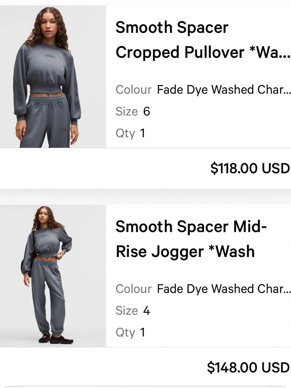 lululemon athletica Cropped Sweatshirt & Joggers Set